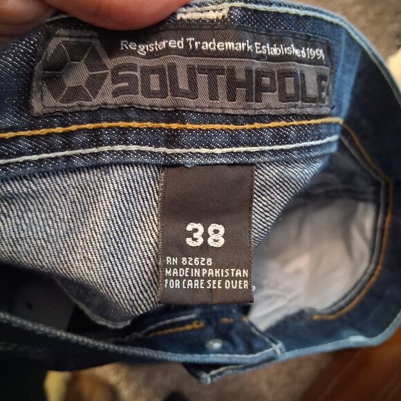 mens south pole jeans 38-34 - Picture 5 of 6